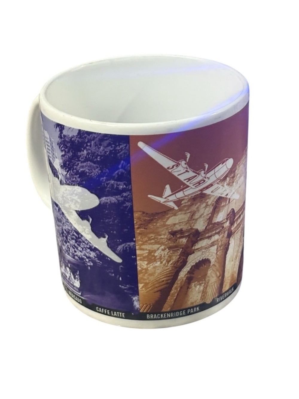 Vintage 1999 Starbucks San Antonio Texas Coffee Mug The Alamo Riverwalk - Picture 3 of 7